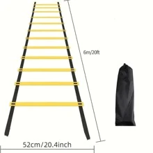 Speed Training Equipment With Storage Bag, Universal Speed And Agility Training Ladder, Football Fitness Footwork Training Ladder, Portable, , Multi-Sport Kit Suitable For All Skill Levels, Speed Training Equipment For Fitness Footwork, PP Material, Universal Fit, Ideal For Basketball Dribbling And Football Footwork Training, Football Sports Accessories, Sports Training Gear, Gift For Men, Valentine''s Day Gift