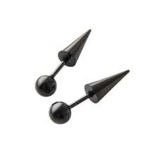 2 pièces Boucles d'oreilles gothiques et en acier inoxydable 16G 316L pour femmes et hommes, bijoux de piercing à la tête de vis pour cartilage, tragus, conque et hélix, convient pour le port quotidien et les fêtes