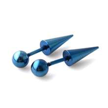 2 pièces Boucles d'oreilles gothiques et en acier inoxydable 16G 316L pour femmes et hommes, bijoux de piercing à la tête de vis pour cartilage, tragus, conque et hélix, convient pour le port quotidien et les fêtes
