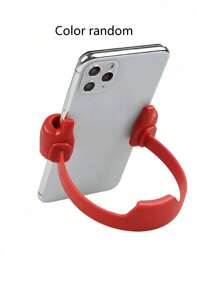 1 giá đỡ ngón tay cái màu ngẫu nhiên, giá đỡ máy tính bảng để bàn di động, giá đỡ điện thoại trượt - Nhiều màu - Xem 1