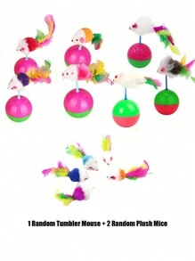 猫/狗爱好者礼物和狗/猫妈妈爱宠物不倒翁老鼠玩具猫爱好者和猫妈妈爱玩具玩具猫爱好者和猫妈妈爱玩具玩具 - 彩色 - 查看 18