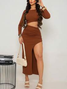 Women Dresses - Lạc đà - Xem 2