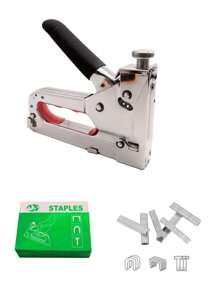 Gun Type Stapler Upholstery Heavy Duty Nailer 3 In 1. Vmingo - Silver - View 1