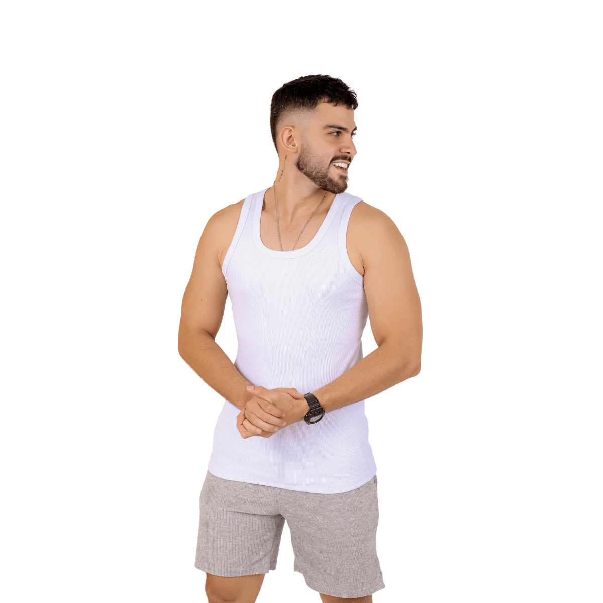 Men Tank Tops - trắng - Xem 1