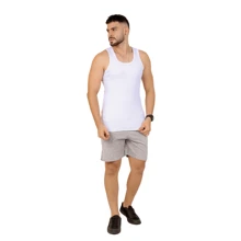 Men Tank Tops - trắng - Xem 3