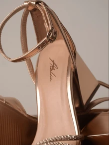 Women Heeled Sandals - Đồng - Xem 4