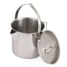 1pc Outdoor Stainless Steel Kettle, 1.2L Camping Tea Pot, Hanging Pot For Picnic And Camping, Coffee Pot - Silver - View 3