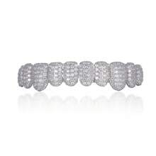 1 件/2 件闪亮万圣节 CZ 嘻哈护齿 - 水钻设计 - 说唱珠宝 - 迷人礼物 - 彩色 - 查看 10