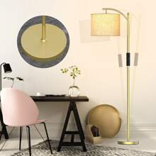 Arched Floor Lamp With Remote Control And Bulb Included - 金色 - 查看 10