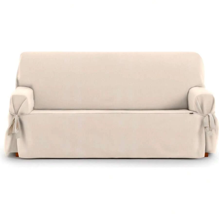 Eysa Copridivano da 2 a 3 posti in tessuto extra morbido - Protezione e eleganza per il tuo divano di casa - Copridivano realizzato al 100% in Spagna - Beige - Visualizzare 1