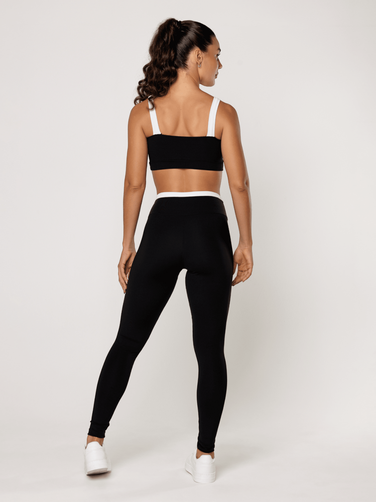 LOT FITNESS Women Sports Leggings - 黑色 - 查看 6