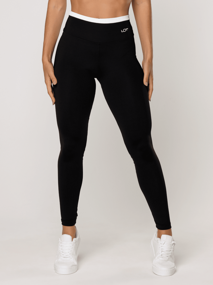 LOT FITNESS Women Sports Leggings - 黑色 - 查看 1