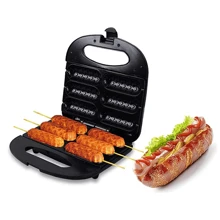 熱狗轉輪烤爐電動熱狗腸機，小型烤香腸，帶有自動溫控，多功能750W雙面加熱 - 查看 2