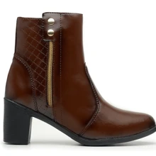 Women Ankle Boots & Booties - 咖啡棕 - 查看 4