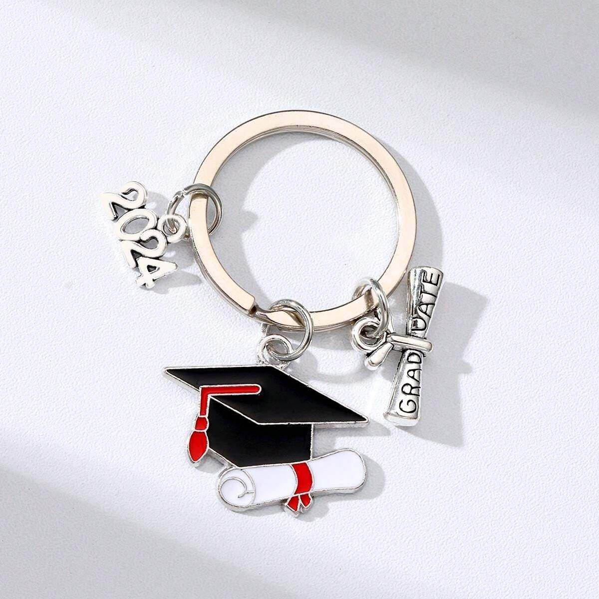 Portachiavi Laurea Ispiratore Per Donna - Regalo Di Laurea, Acciaio Inossidabile, Con Sacchetto Regalo - Foto 12