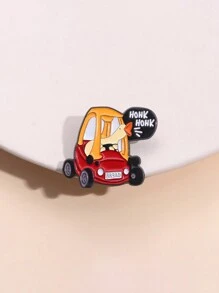 1pc Fun Cartoon Duck Car Brooch Pin Animal Badge Children's Gift For Men And Women's Daily Wear - animal - View 11