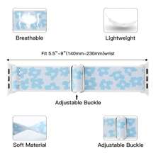 Stretchy Nylon Loop Bands Compatible With Apple Watch 38mm 40mm 41mm 42mm 44mm 49mm Adjustable Soft Elastics Strap Compatible With Apple Watch SE Ultra Apple Watch Series 8/7/6/5/4/3/2/1