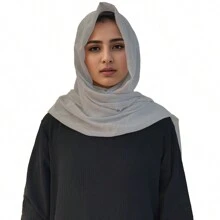 1 件时尚纯色轻质亚麻头巾，柔软舒适，适合冬季秋季日常穿着和装饰 - 彩色 - 查看 18