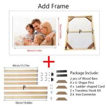 1pc Customized Canvas Wall Art, Available With DIY Wooden Frame Or Frameless Poster, Customizable Photos, Suitable For Family, Loved Ones, Pets, Can Be Hung On Wall For Home, Office, Living Room, Bedroom, Tea Room, Dining Room Decor, Ideal Gift For Birthday, Graduation, Slow Life, Retro, Holiday Calendar - Style 1 - View 13