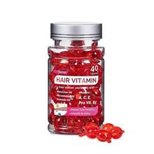 Hair Treatment Serum by Bali Secret, 40 Cápsulas De Esencia Para Cabello Para Cabello Con Frizz Vitamins A C E Pro Vitamin B5 - B - Rojo violeta - Ver 5