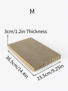 猫纸板抓板 - 非常适合室内猫睡觉和玩耍 小狗饲养 小狗饲养 猫玩具 猫抓柱 - 棕色 - 查看 4