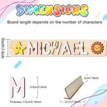 Personalized Name Puzzle,3D Alphabet Jigsaw Puzzle Toy For Preschoolers ,Customized Wooden Puzzle Toy For Kids,Building Blocks Gift Set,Early Education Toys Boys,Montessori Toys For Girls,Custom Name Puzzle,First 1st Brirthday Gifts For 3 4 5 6 Years Old Boys Girls,Easter Xmas Christmas Gifts For Toddlers