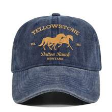 印花塗鴉棒球帽，黃石棒球帽，黃色帽子圖案，1入組 - 彩色 - 查看 16