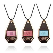 1pc Radiant Men Pendant Necklace - Anime Cosplay Glow In The Dark Jewelry - Stylish Neck Chain, Trendsetting Accessory - Multicolor - View 11