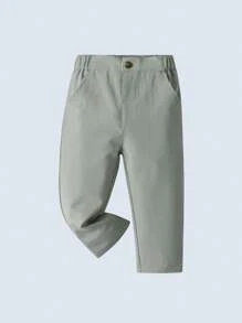 3 件套年轻男孩绅士服装套装：带蝴蝶结的衬衫、背心和裤子，时尚，适合生日派对、婚礼、洗礼 - 綠色 - 查看 7