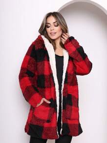 Women Winter Coats - Đỏ - Xem 1