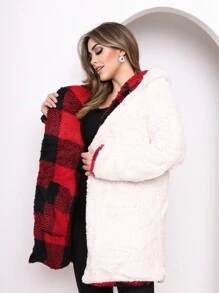 Women Winter Coats - Đỏ - Xem 4