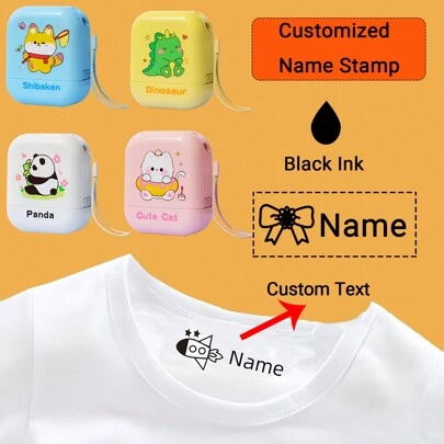 Custom Personal Name Seal, Personalized DIY Name Stamp Steel