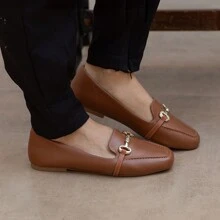 Women Flats - 駝色 - 查看 4