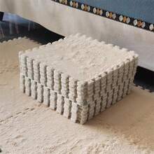 6pcs Room Carpet For Master Bedroom, Anti-Slip Full Coverage Bedside Rug For Living Room And Bedroom Interlocking Mat - Multicolor - View 10