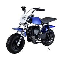 Dazone 40cc Dirt Bike 4-Stroke Pocket Bike Pit Bike Off Road Ride On Scooter Gas Powered Motorcycle 20MPH Air Cooling Racing Motorized Motorcycle For Teens - Blue - View 3