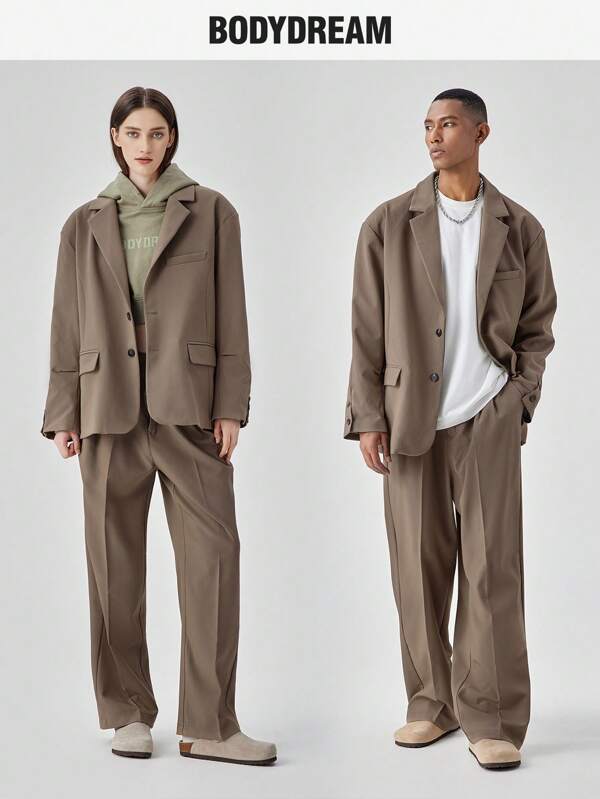 BODYDREAM Bodydream Herren Einfache, Lockere, Lässige Anzugjacke Zum Pendeln