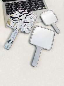 1个/2个便携式双面小镜子，波纹镜面，时尚简约，适合随身携带和居家使用。Y2K风格化妆镜，迷你梳妆镜，口袋镜，小镜子，客厅、卧室、浴室家居装饰，旅行用品，婚礼、派对、生日、送给男士、父母、挚友、老师的礼物，新年礼物，配饰，趣味礼物，化妆品，便宜，房间装饰，梳妆台，旅行，卧室，化妆配件，镜子，梳妆镜，迷你镜，便携镜，小镜子，手持镜，便宜，圣诞礼物，化妆品，化妆工具，便宜货，礼物，女士礼物，圣诞礼物