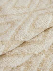 1入組毛絨沙發坐墊，厚實保暖，現代簡約設計，全季節適用，防滑，可機洗，防塵，防污，不褪色及脫落，適用於L型及1/2/3/4人位沙發，適用於秋冬季節 - 米色 - 查看 9