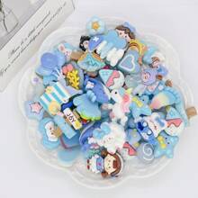20pcs Mixed-Style Transparent Cartoon Animal Shaped DIY Jewelry Accessories, Stationery, Phone Case, Keychain, Cup, Hole Shoes, Fridge Sticker, Decorative Patch, Sticker Material, With Free Double-Sided Tape - Multicolor - View 8
