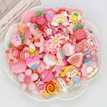 20pcs Mixed-Style Transparent Cartoon Animal Shaped DIY Jewelry Accessories, Stationery, Phone Case, Keychain, Cup, Hole Shoes, Fridge Sticker, Decorative Patch, Sticker Material, With Free Double-Sided Tape - Multicolor - View 9