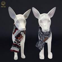 Khăn quàng cổ cho chó PETS TALE Vintage Charm - Cable Knit - Màu Xám nhạt - Xem 4