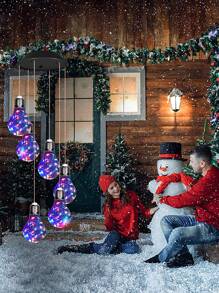 2pc/Set Colorful Lights Solar Wind Chimes For Outside, Hanging Solar Lights Wind Chime For Women Grandma Mom Birthday Windchimes, Christmas Decor For Outdoor Garden Balcony Bedroom Yard - 彩色 - 查看 4