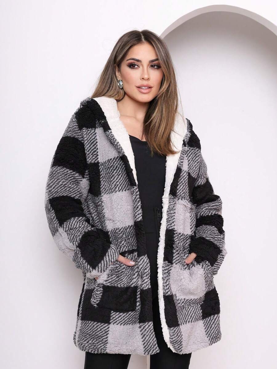 Women Winter Coats - 灰色 - 查看 1