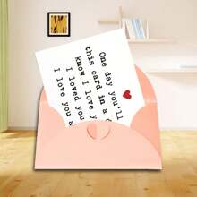 1 pieza Tarjeta de felicitación "Te Amo" - Adecuada para novia, novio, Día de San Valentín o aniversario - Diseño exquisito, que incluye sobre, pequeños obsequios, tarjeta de agradecimiento, regalo de cumpleaños, artículos inusuales, tarjeta de regalo, tarjeta de cumpleaños personalizada, felicitaciones de cumpleaños creativas, para enviar a amigos, tarjeta conmemorativa de aniversario de amistad, tarjeta de motivación positiva, tarjeta de deseos y bendición de recuperación, invitaciones de boda y compromiso de parejas, juego de tarjetas de felicitación navideñas de alta calidad con sobre para varios propósitos