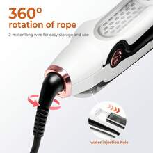 Portable Professional Steam Hair Straightener - UK Plug(220-240V) - View 7