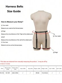 真皮大腿吊袜带腿部束缚带，时尚真皮腿部束缚带，万圣节配饰腰带可调节，女士真皮腿部束缚带