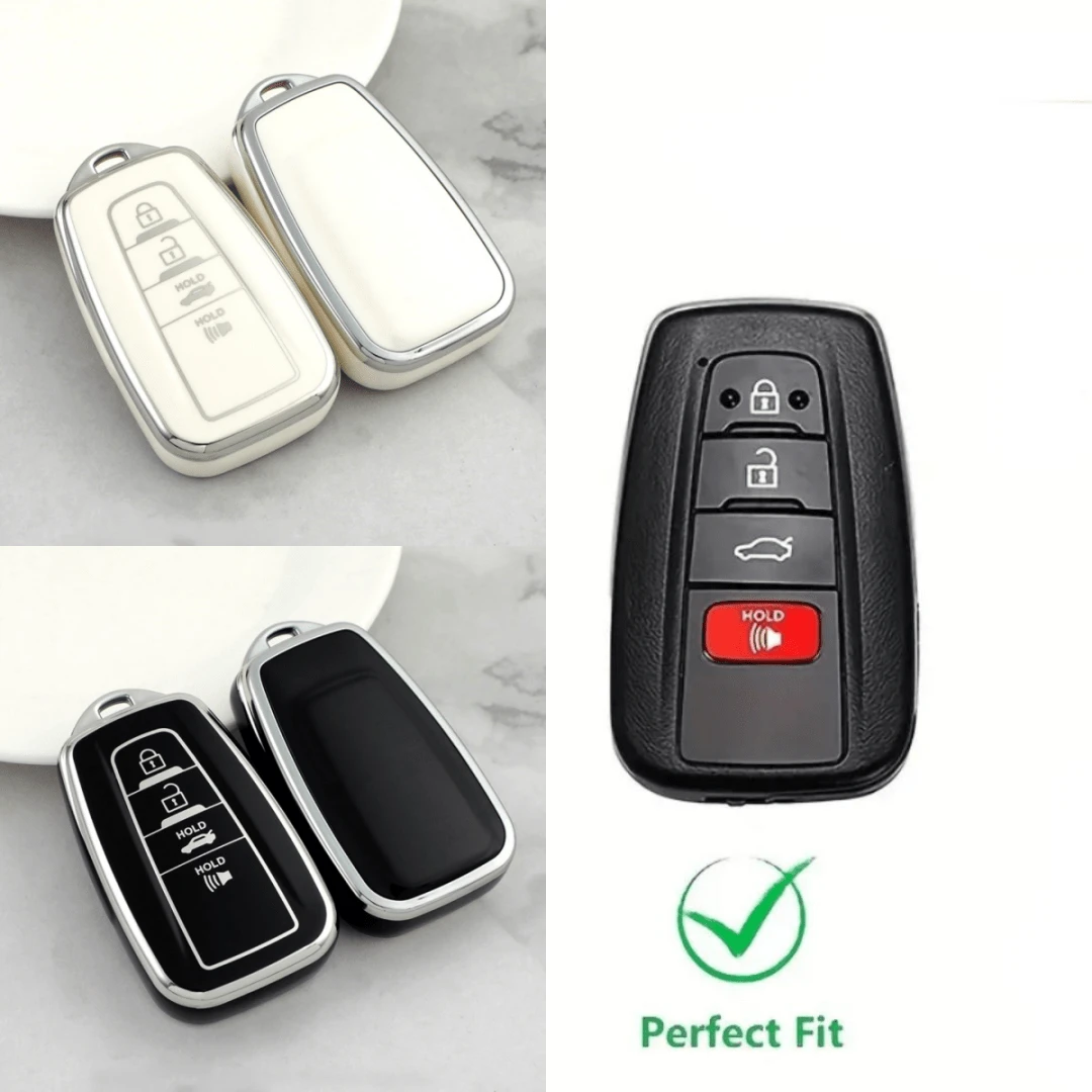 For Toyota Key Fob Cover - Stylish Lanyard, Durable Car Key Case Shell ...