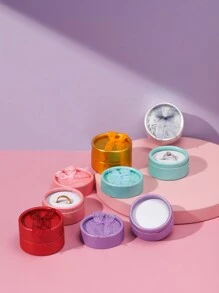 6pcs/set Simple Style Multicolor Bow Design Round Ring Box For Daily Wear & Gift - Multicolor - View 6