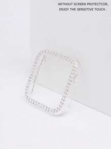 1个透明水钻镂空保护壳,兼容 38/40/41/42/44/45/46/49mm,兼容 Series Ultra/SE/11/10/9/8/7/6/5/4/3/2/1,智能手表配件 - 鏤空透明 - 查看 6