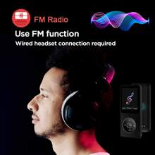 Portable Bluetooth MP3 MP4 Player HIFI Music Speakers MP4 Media Radio Recorder With 16 GB Card - 黑色 - 查看 7
